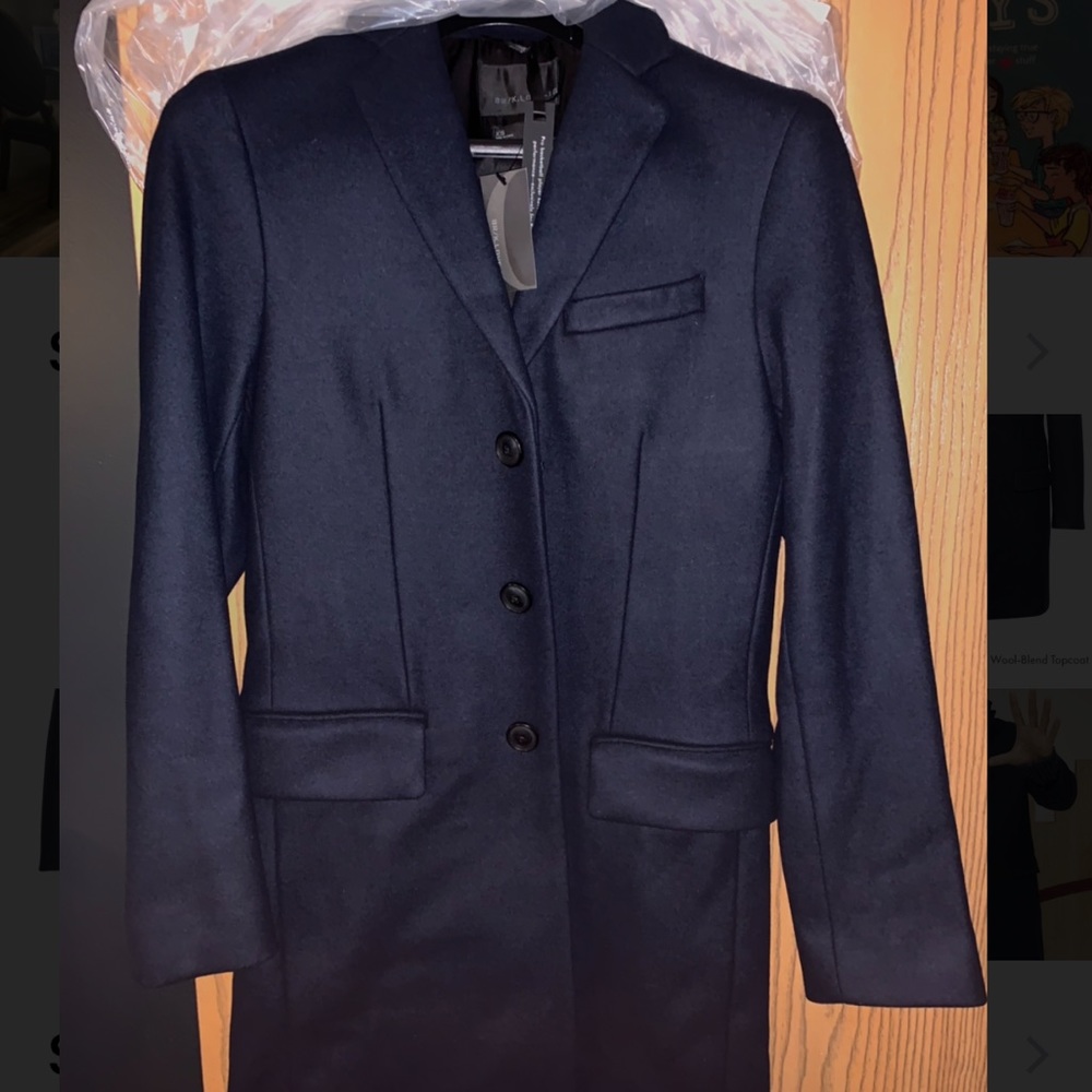 XS Men’s Banana Republic Italian Woolblend Topcoat - Picture 7 of 7